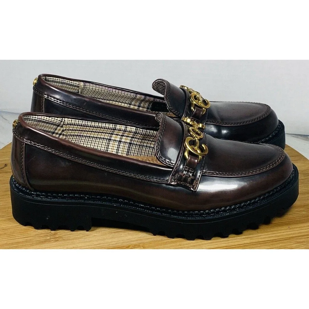 Circus By Sam Edelman NY Women's Shoes Loafers Brown Patent Sz 6M